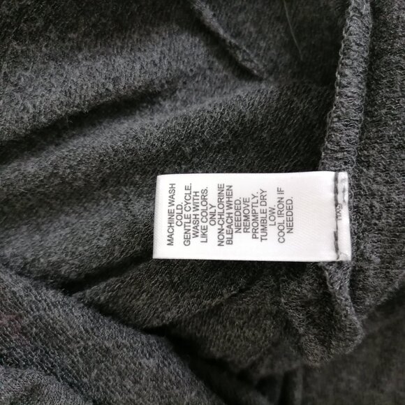 Cato Womens Black Long Sleeve Round Neck Fringe Short Mini Dress Size L Pre Owne - Picture 7 of 7